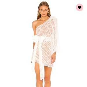 NBD white mini dress from Revolve